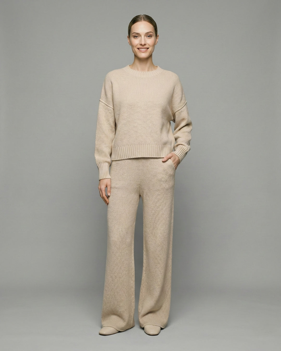 Zweiteiler Set mit Pullover und Hose