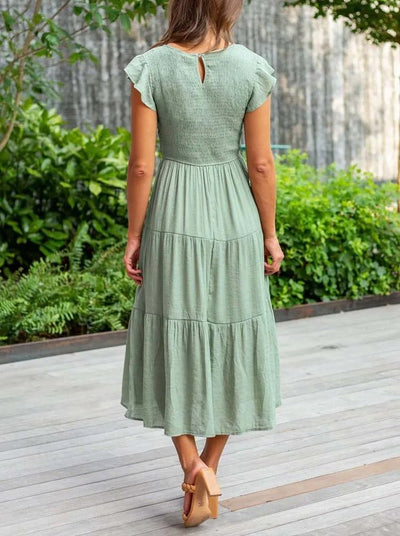 Fliessendes A-Linien Midikleid