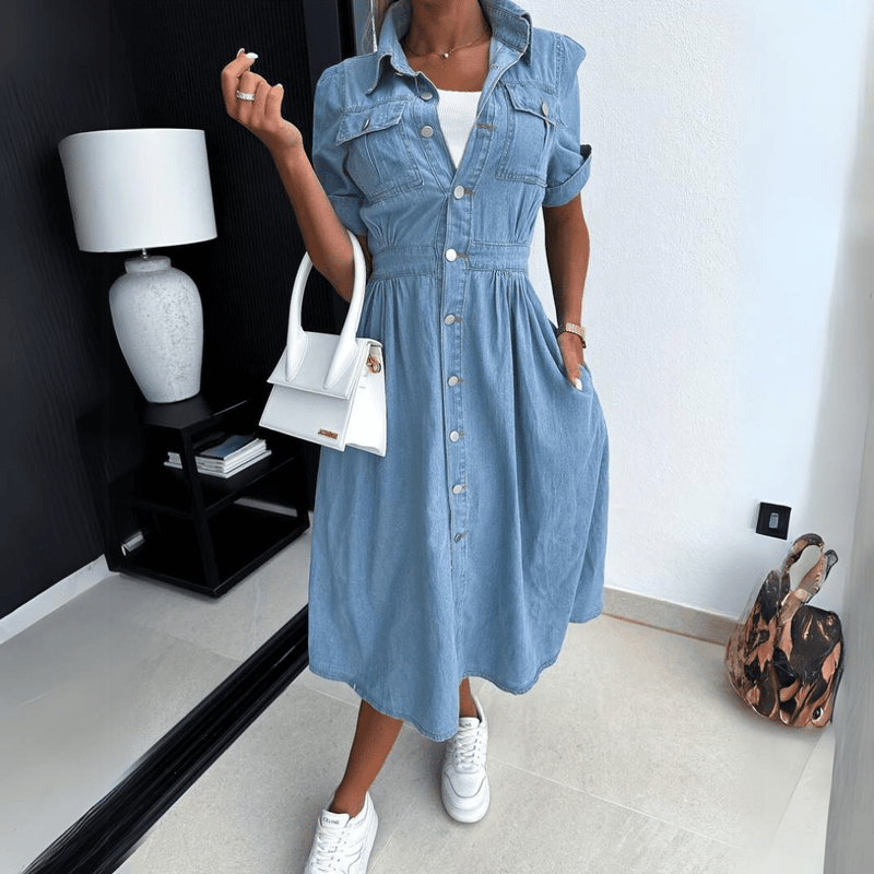 Denim Midikleid