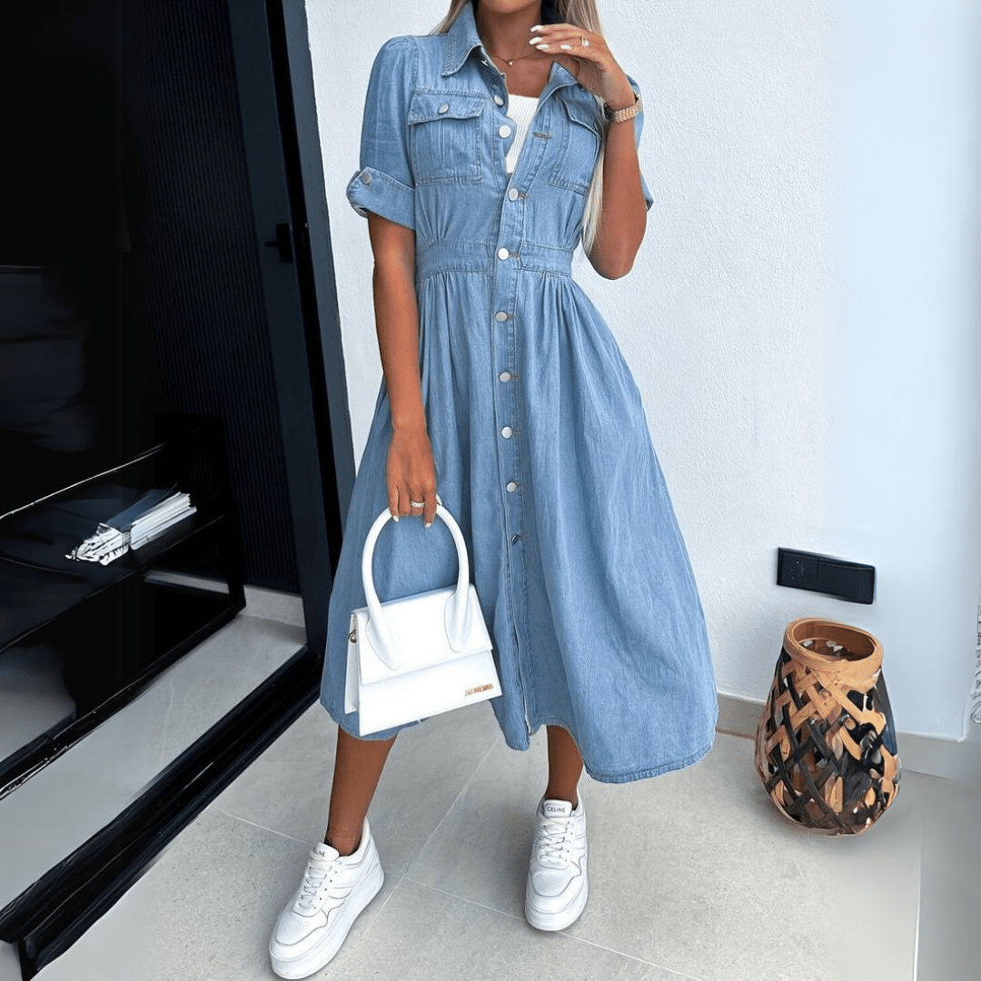 Denim Midikleid