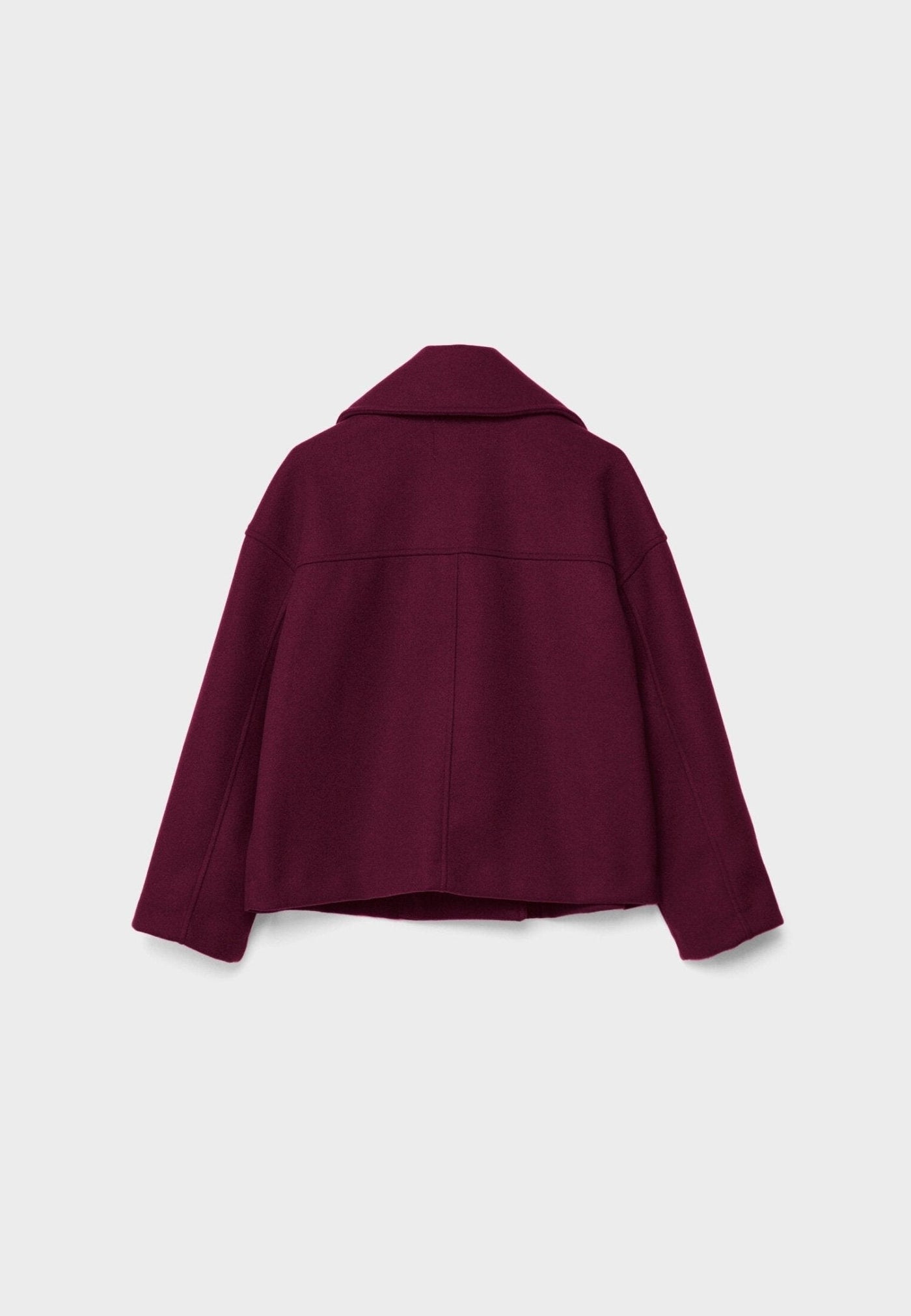 Kurze Jacke mit Doppelreihe und Stehkragen