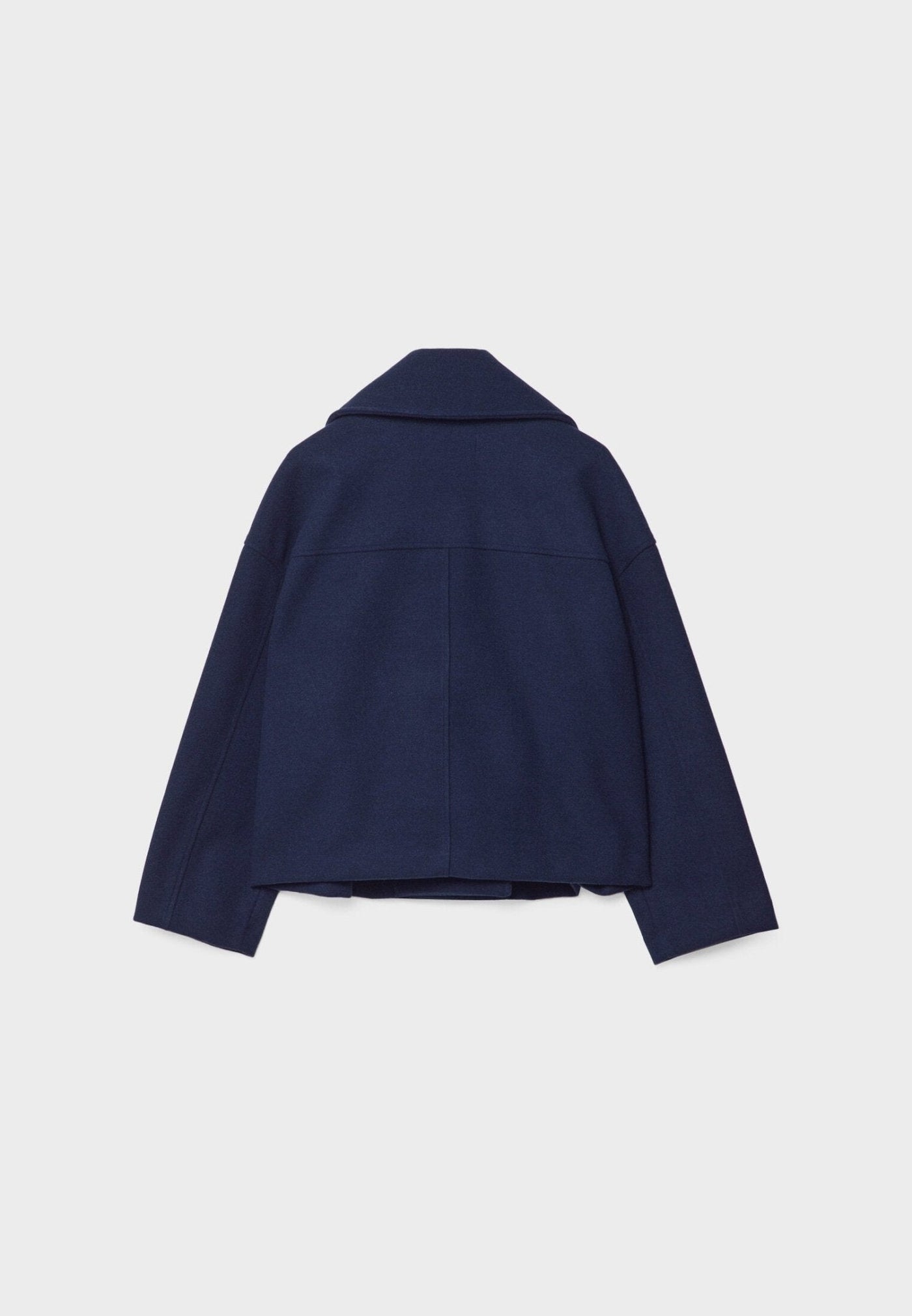 Kurze Jacke mit Doppelreihe und Stehkragen
