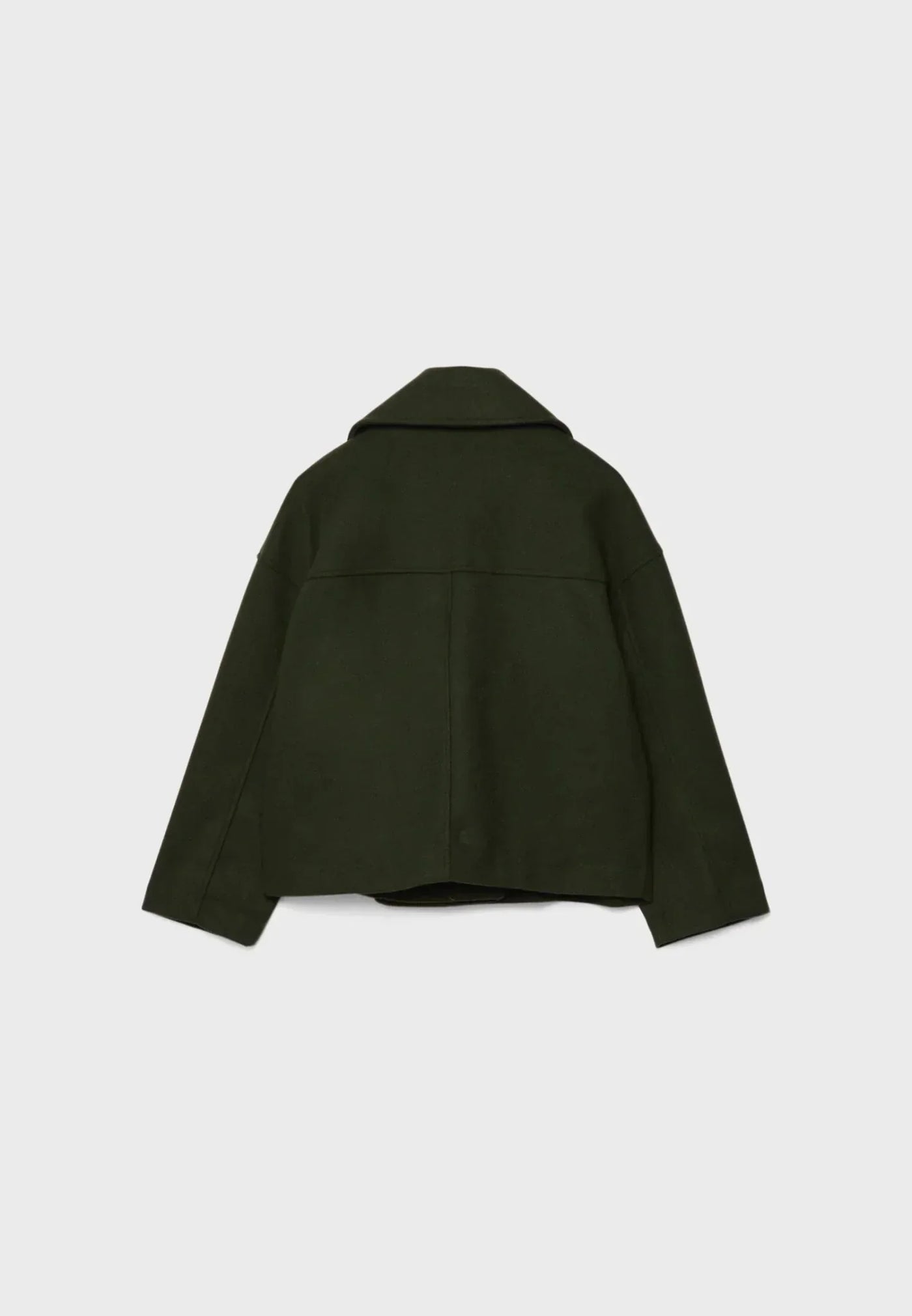 Kurze Jacke mit Doppelreihe und Stehkragen
