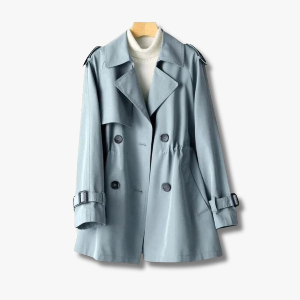 Trenchcoat mit Doppelreihe und langer Silhouette